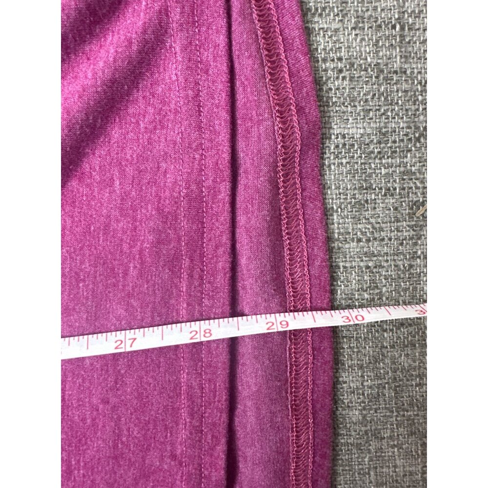 Womens Raglan Sleeve Top With White & Plum Purple Stripes Size 3XL Shirt - Picture 5 of 5